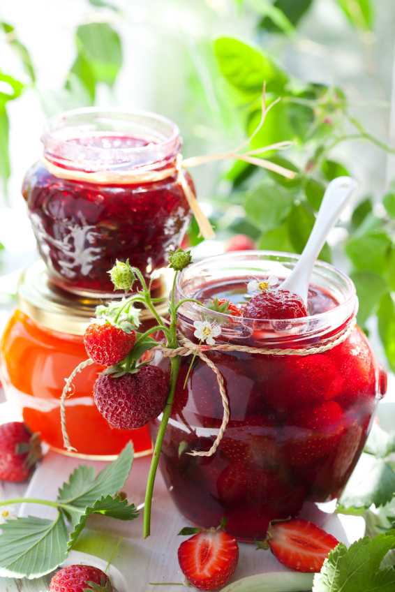 Confiture assortie sos les papilles